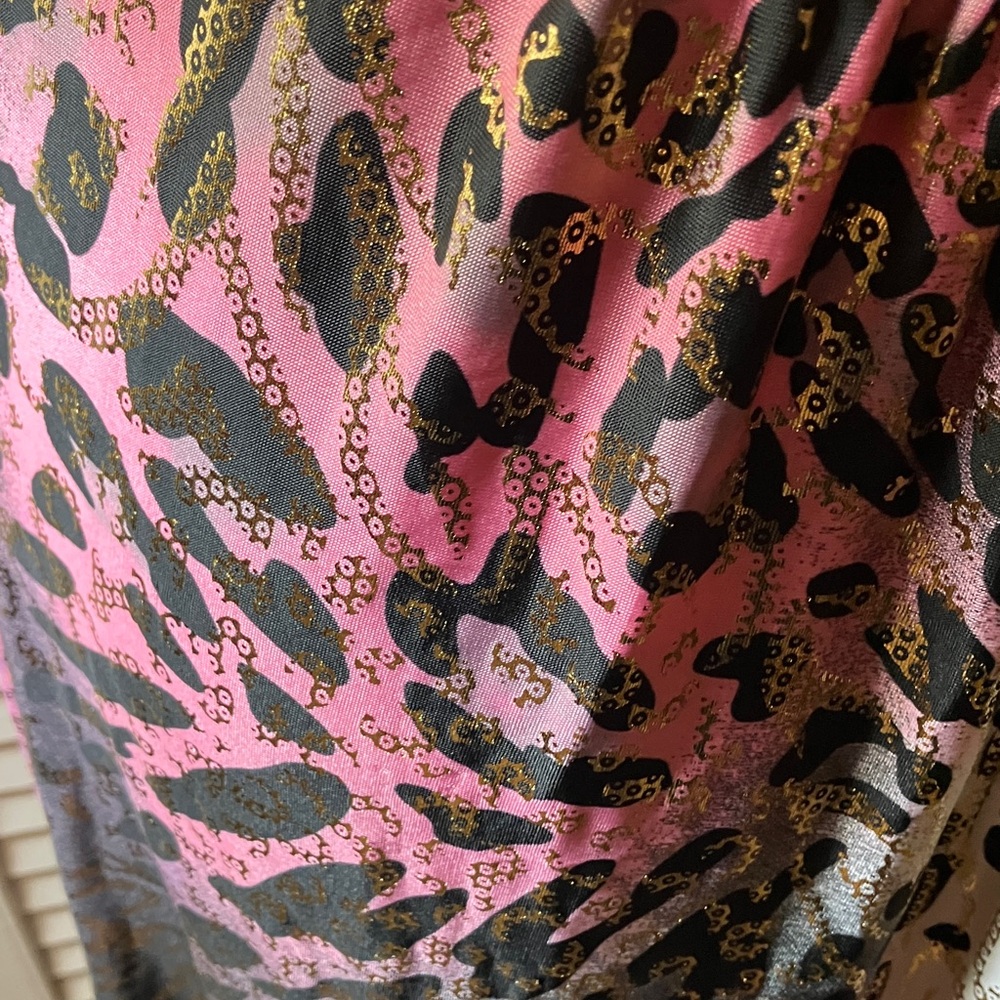 Shoreline Metallic Pink and Black Halter Maxi Dress - Picture 13 of 14